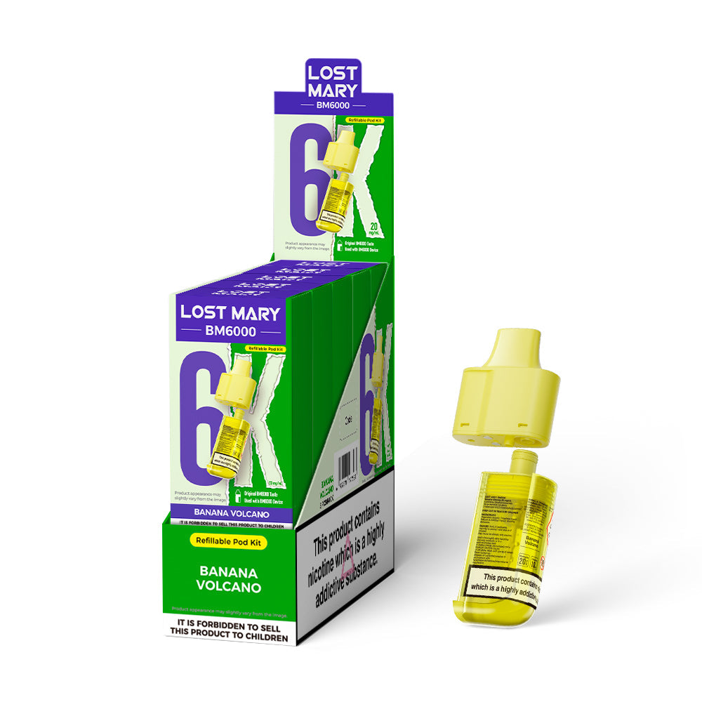 Lost Mary BM6000 Prefilled Pods 1X5 NEW Compliant