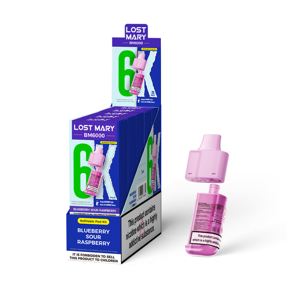 Lost Mary BM6000 Prefilled Kits 1X5 Compliant iVape Delivery Lost Mary BM6000 Prefilled Kits 1X5 Compliant iVape Delivery