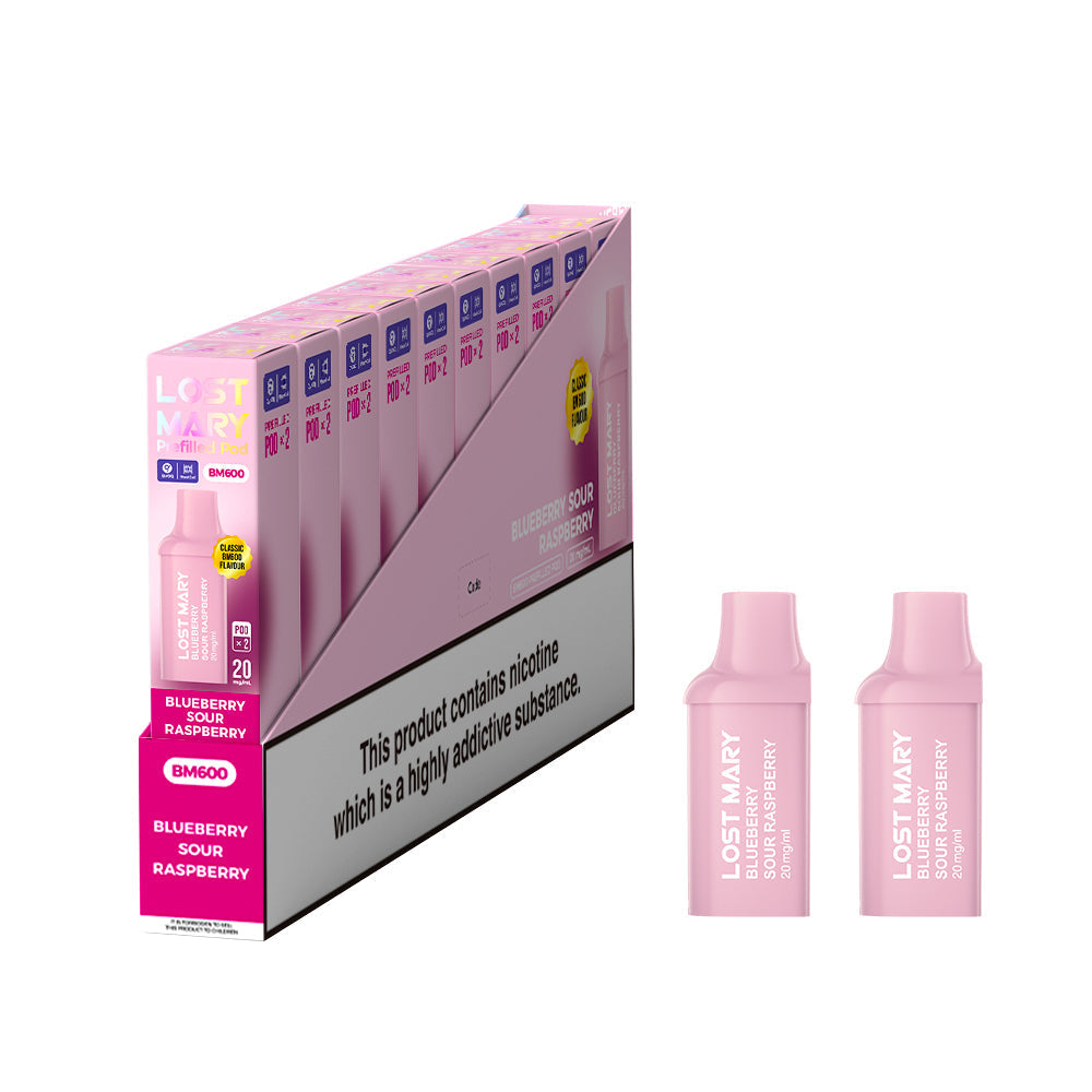 Lost Mary BM600 Prefilled Pods 1X10 NEW Compliant