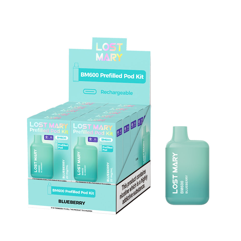 Lost Mary BM600 Prefilled Kits 1X10 NEW Compliant
