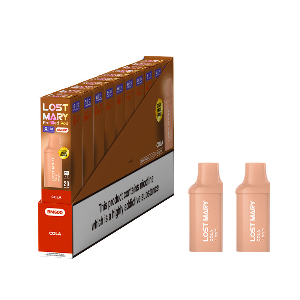 Lost Mary BM600 Prefilled Pods 1X10 NEW Compliant