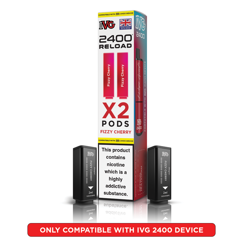 IVG 2400 Reloads Single Flavour Prefilled Pods 1X5 Compliant