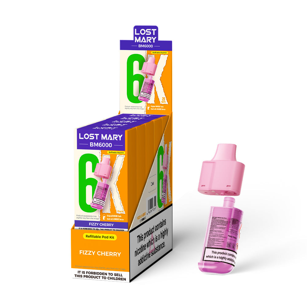 Lost Mary BM6000 Prefilled Pods 1X5 NEW Compliant