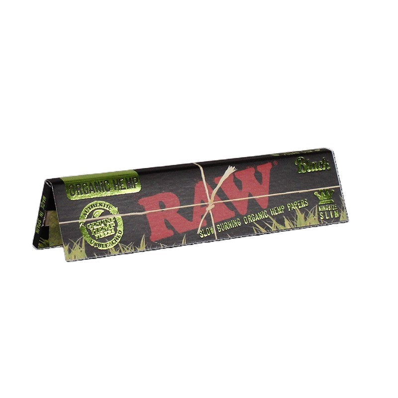 Raw Black Organic Hemp King Size Rolling Papers 1X50