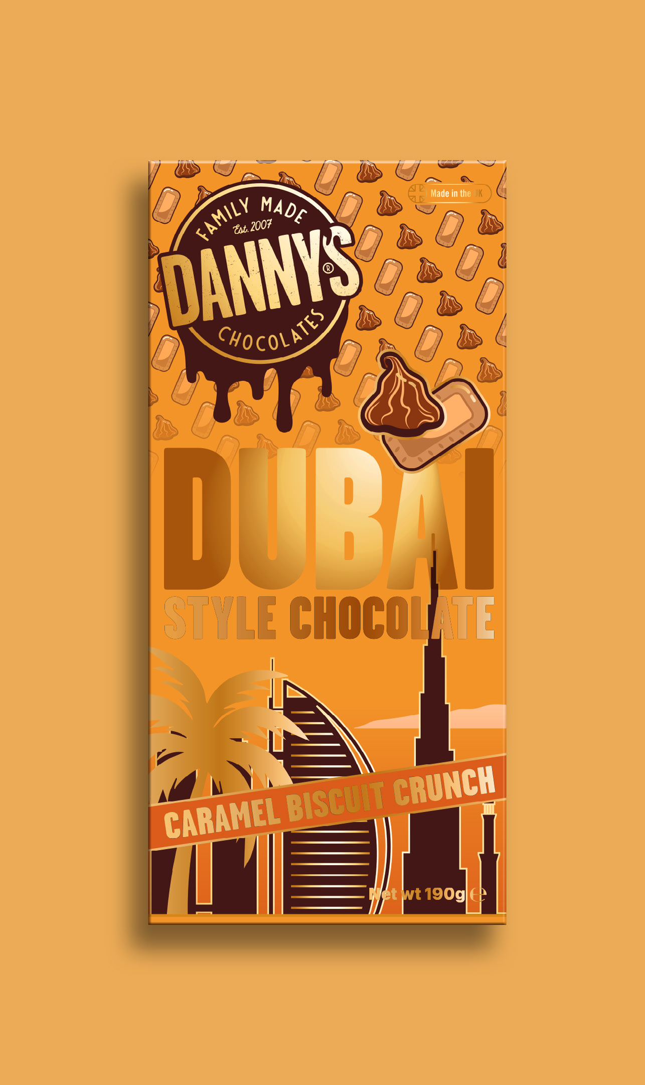 DD Dubai Style Choclate - Caramel Biscuit Crunch 190g