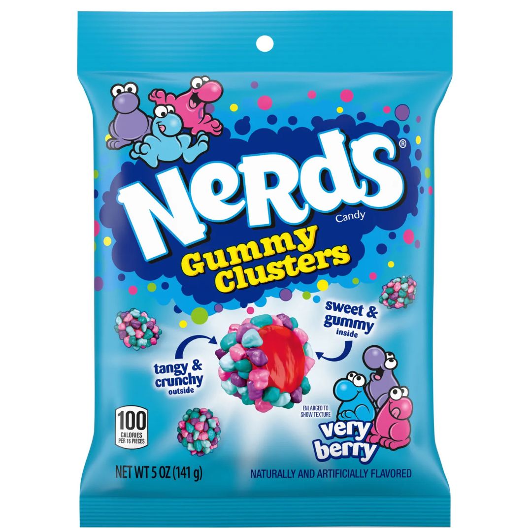 Nerds Gummy Clusters Very Berry Theatre Boxes 141g 1X12