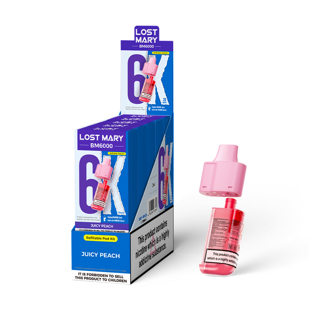 Lost Mary BM6000 Prefilled Pods 1X5 NEW Compliant