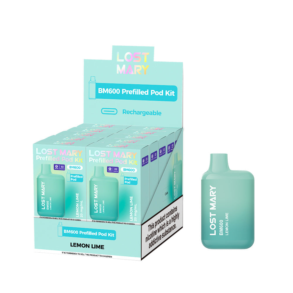 Lost Mary BM600 Prefilled Kits 1X10 NEW Compliant