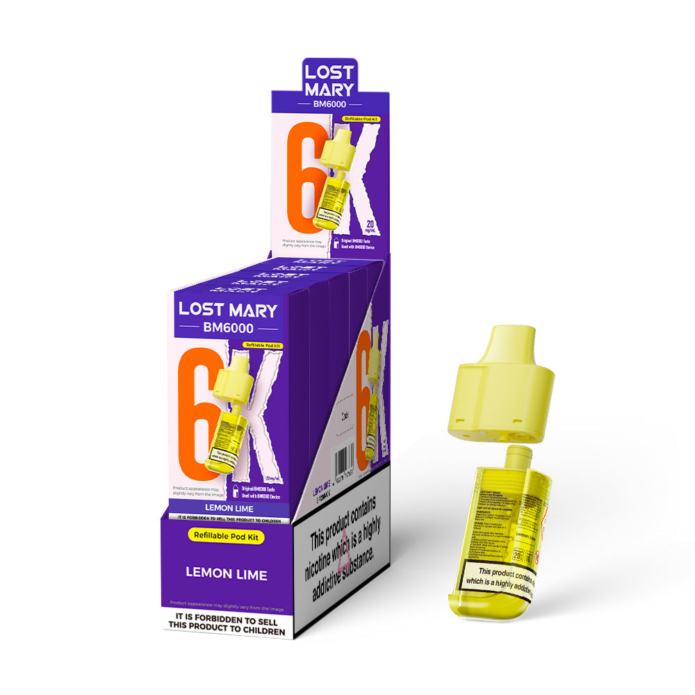 Lost Mary BM6000 Prefilled Pods 1X5 NEW Compliant