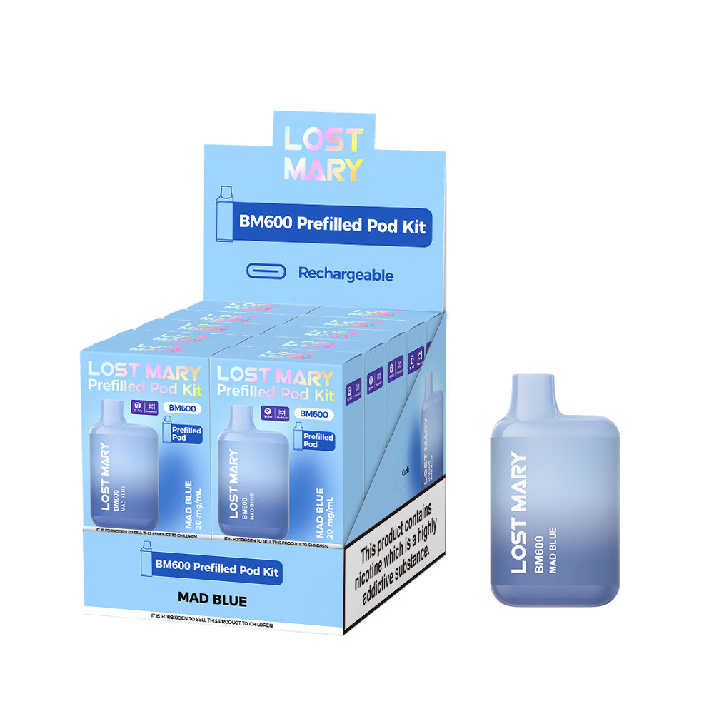 Lost Mary BM600 Prefilled Kits 1X10 NEW Compliant