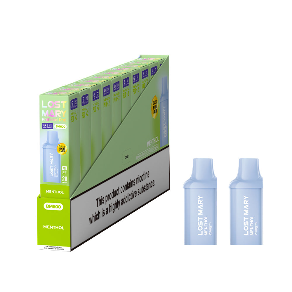 Lost Mary BM600 Prefilled Pods 1X10 NEW Compliant