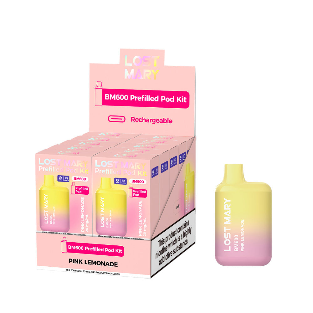 Lost Mary BM600 Prefilled Kits 1X10 NEW Compliant
