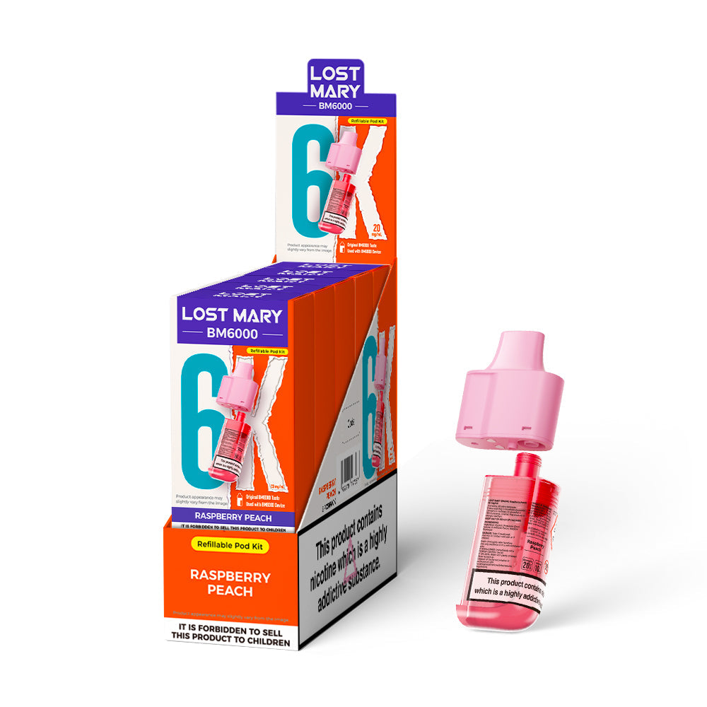 Lost Mary BM6000 Prefilled Pods 1X5 NEW Compliant