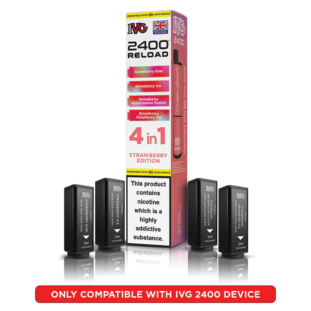 IVG 2400 Reloads Multi Flavour Prefilled Pods 1X5 Compliant