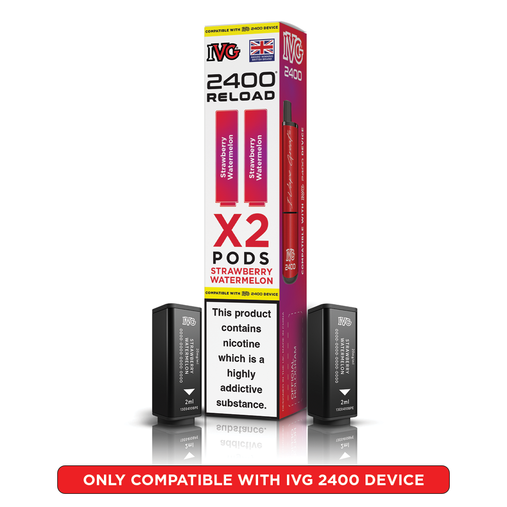 IVG 2400 Reloads Single Flavour Prefilled Pods 1X5 Compliant