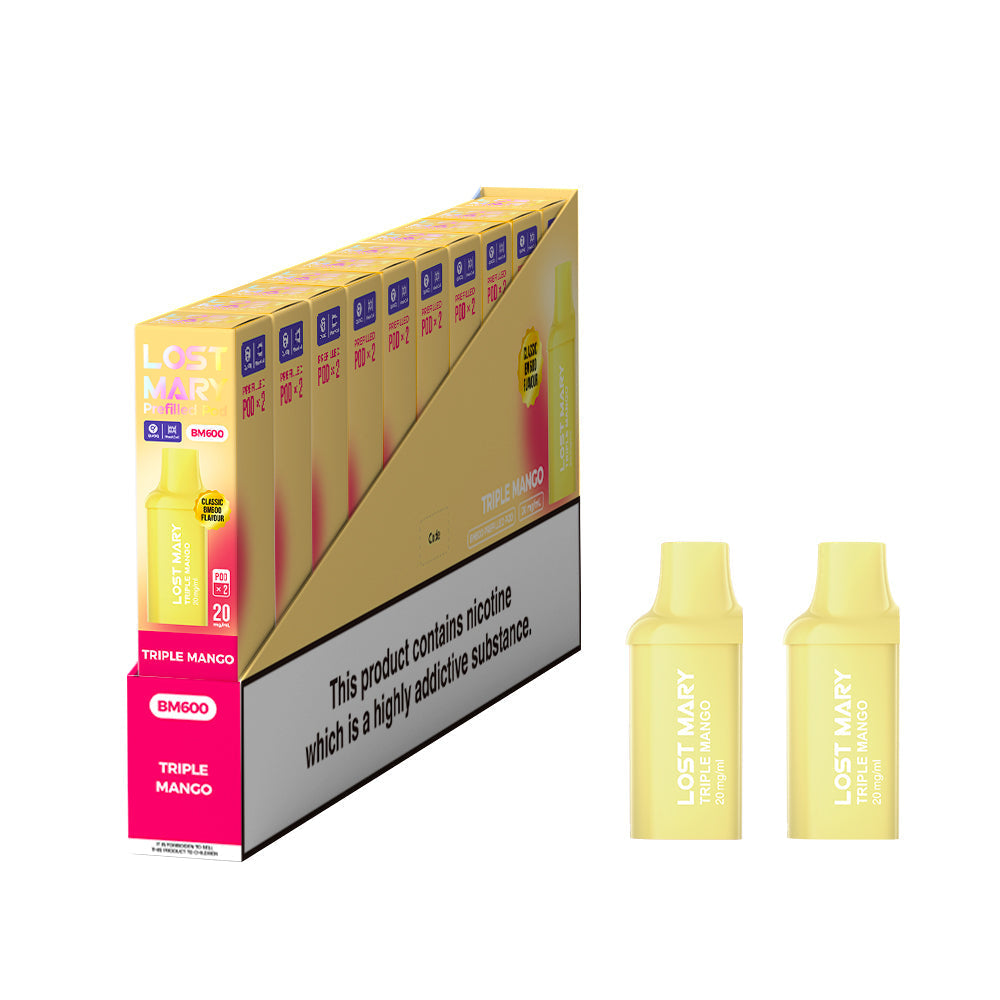 Lost Mary BM600 Prefilled Pods 1X10 NEW Compliant