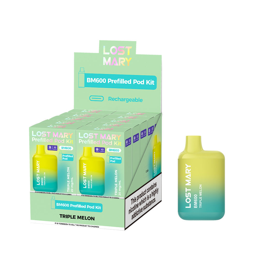 Lost Mary BM600 Prefilled Kits 1X10 NEW Compliant