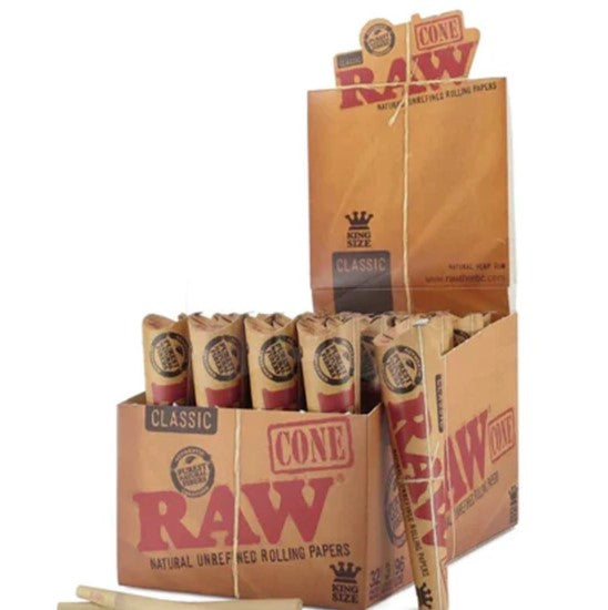 Raw Pre-Rolled KS Cones 1X32 per outer 1X3 per inner
