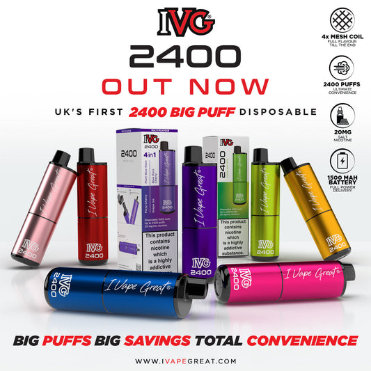 IVG 2400 Disposable Vape Pods 1X5 pack