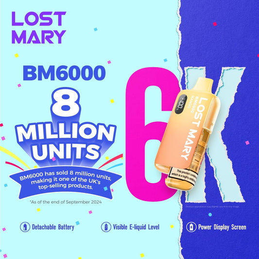 Lost Mary BM6000 1X5pack - BUY 5 GET 1 MORE FREE!