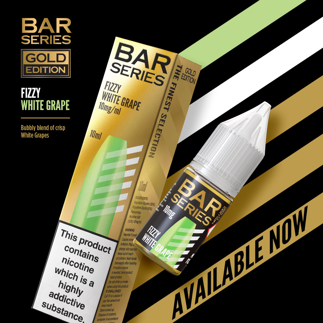 Bar Series Nic Salts Gold Edition 10ml 10mg and 20mg 1x10