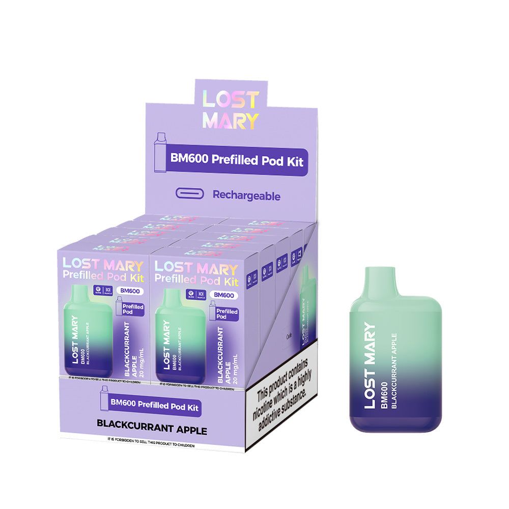 Lost Mary BM600 Prefilled Kits 1X10 NEW Compliant