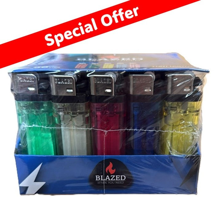 Blazed Disposable Flint Lighters 1X50