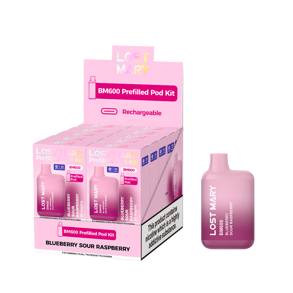 Lost Mary BM600 Prefilled Kits 1X10 NEW Compliant