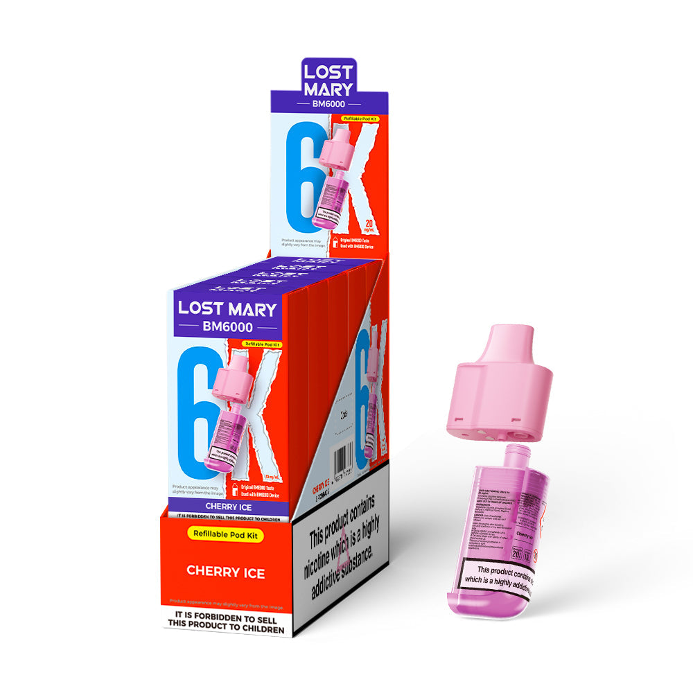 Lost Mary BM6000 Prefilled Pods 1X5 NEW Compliant
