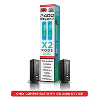 IVG 2400 Reloads Single Flavour Prefilled Pods 1X5 Compliant