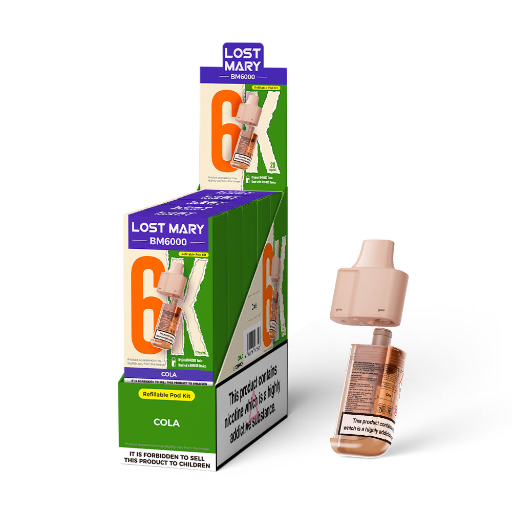 Lost Mary BM6000 Prefilled Pods 1X5 NEW Compliant