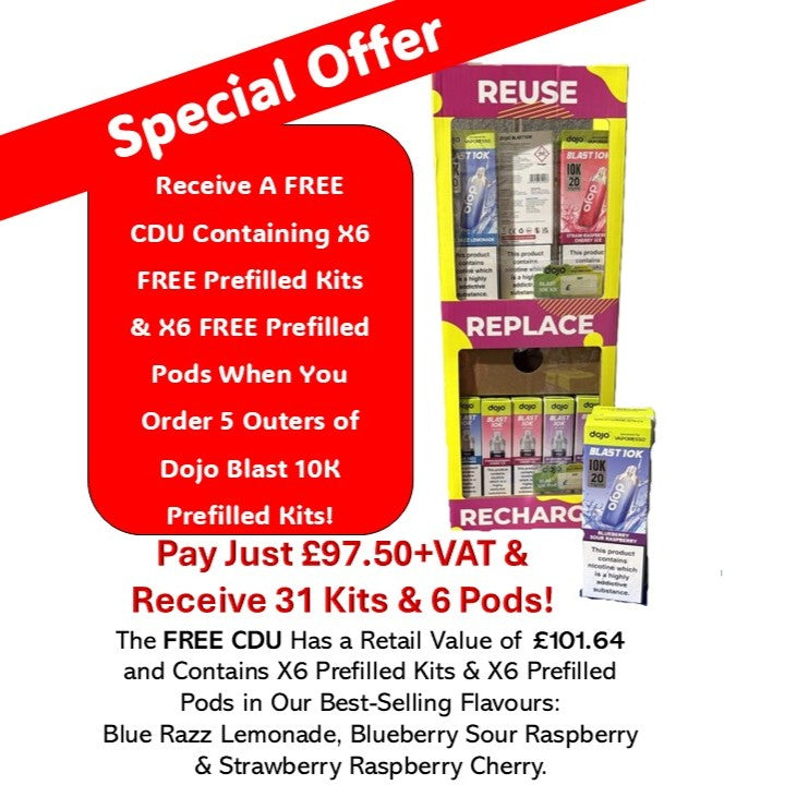 Dojo Blast 10K by Vaporesso Prefilled Kits 1X5 Compliant