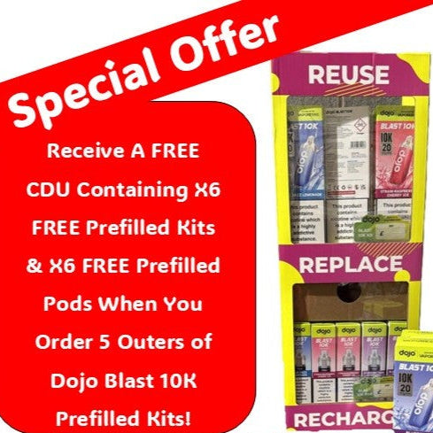 Dojo Blast 10K by Vaporesso Prefilled Kits 1X5 *SPECIAL OFFER*