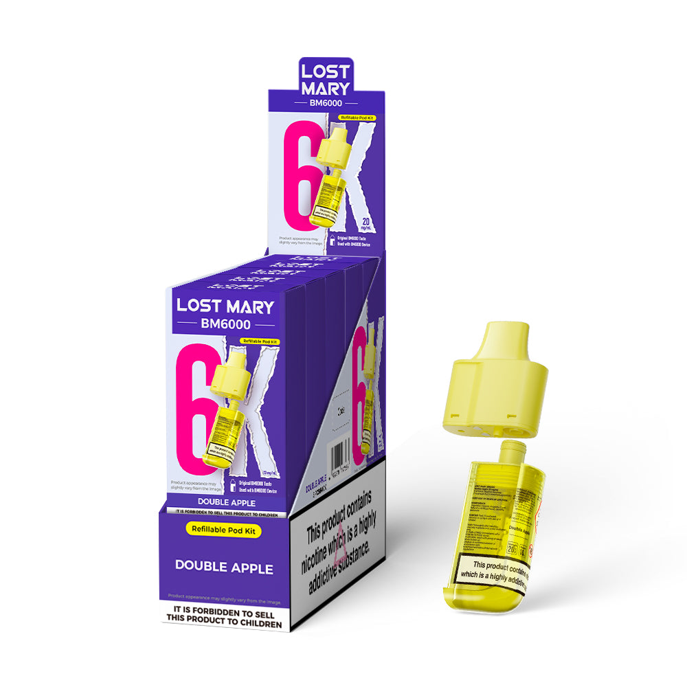 Lost Mary BM6000 Prefilled Pods 1X5 NEW Compliant