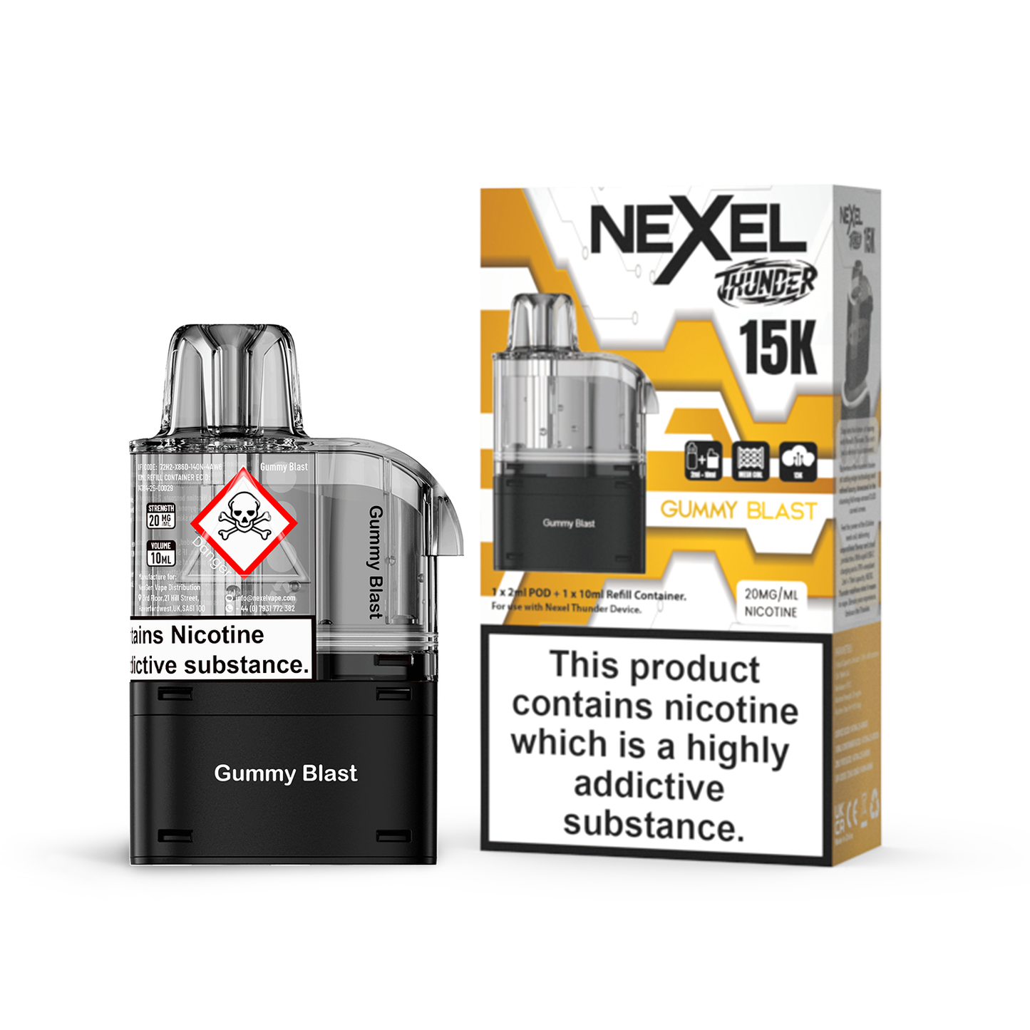 Nexel Thunder 15K Prefilled Pods 1X5 ***NEW***