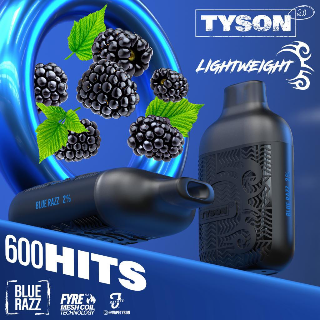 TYSON 2.0 Lightweight Disposable Vapes 1X10 pack