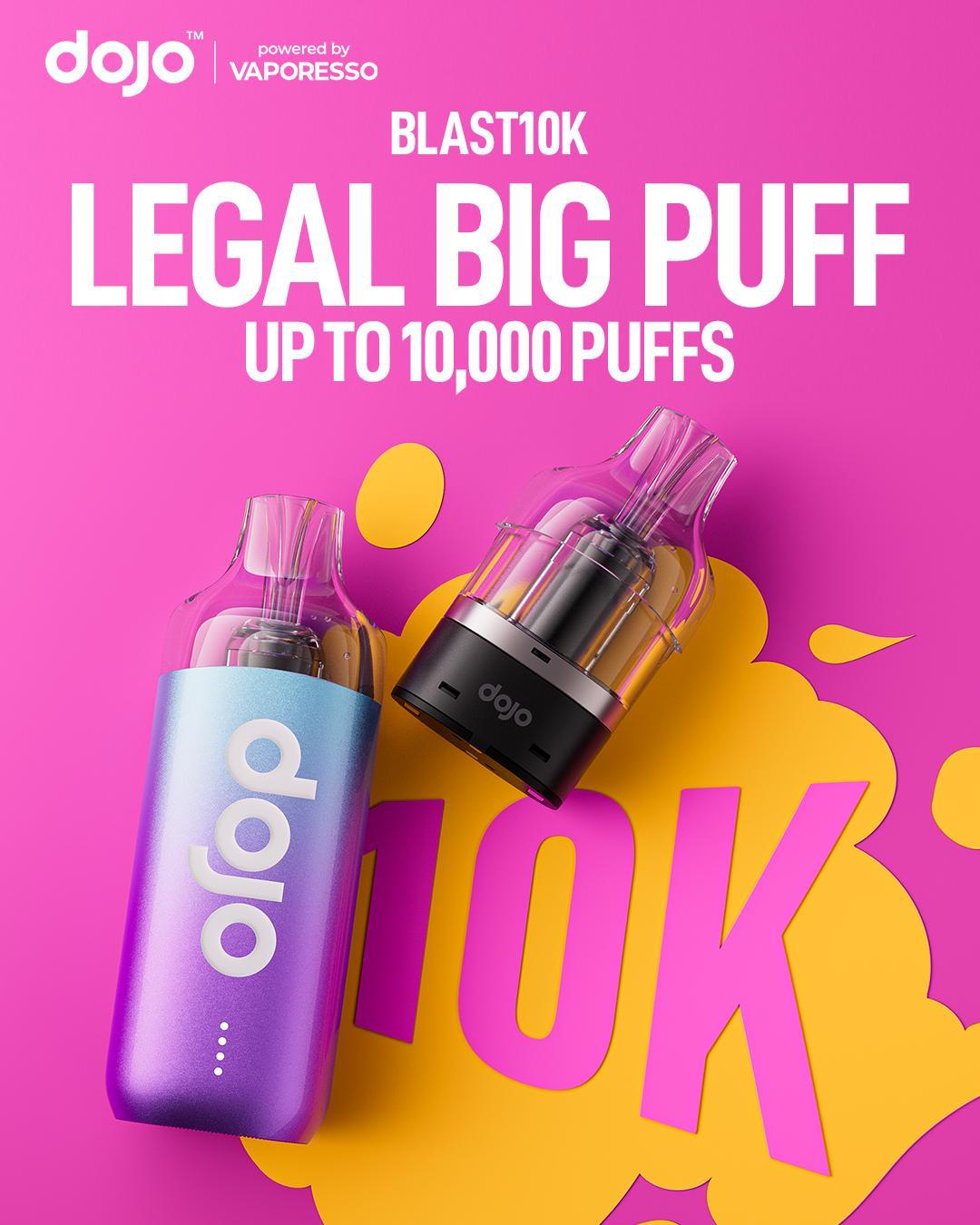 Dojo Blast 10K by Vaporesso Prefilled Kits 1X5 Compliant iVape Delivery Dojo Blast 10K by Vaporesso Prefilled Kits 1X5 Compliant iVape Delivery