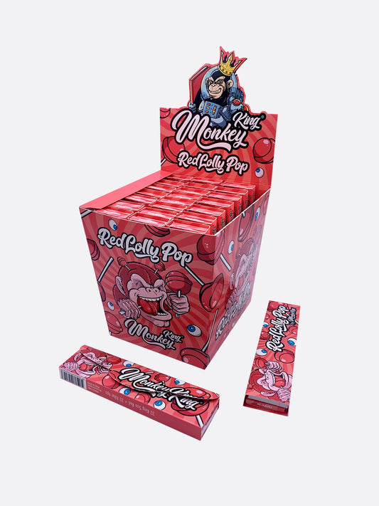 Monkey King Red Lolipop Scented Rolling Papers 1X24