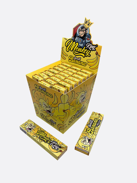 Monkey King Yellow Banana Scented Rolling Papers 1X24