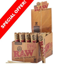 Raw Pre-Rolled KS Cones 1X32 per outer 1X3 per inner *SPECIAL OFFER*