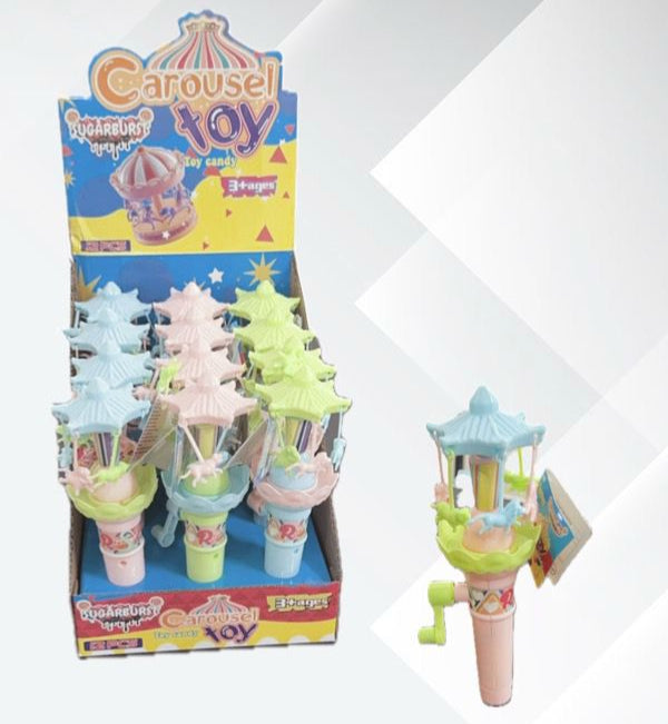 Sugarburst Carousel Candy Toy 1X12