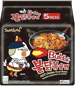 Samyang Buldak Hot Chicken Flavour Ramen Noodles 140g 1X5 *SPECIAL OFFER*