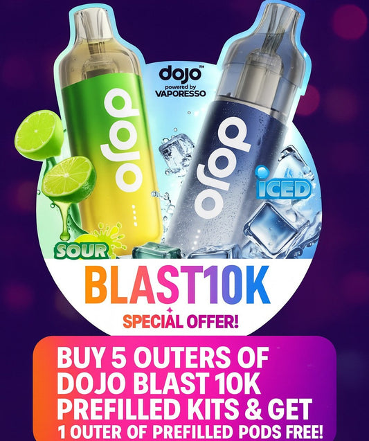 Dojo Blast 10K by Vaporesso Prefilled Kits 1X5 Compliant