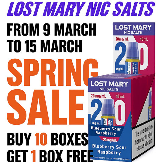 Lost Mary Nic Salts 10/20mg 10ml 1X10 ***NEW***