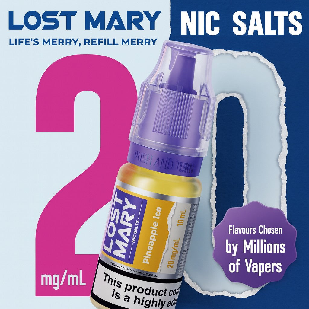 Lost Mary Nic Salts 10/20mg 10ml 1X10 ***NEW***