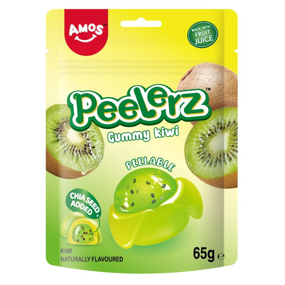 Amos Peelerz - Gummy Kiwi 65g 1X12 ***NEW***