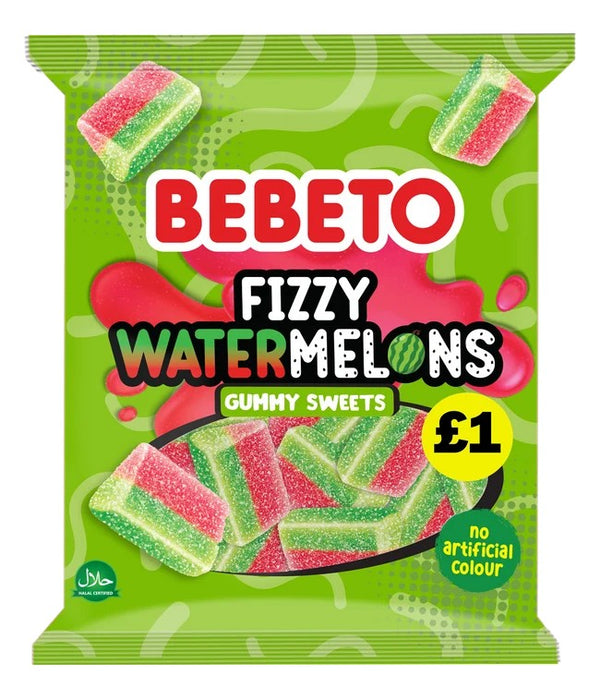 Bebeto Fizzy Watermelons 150g 1X10 ***NEW***