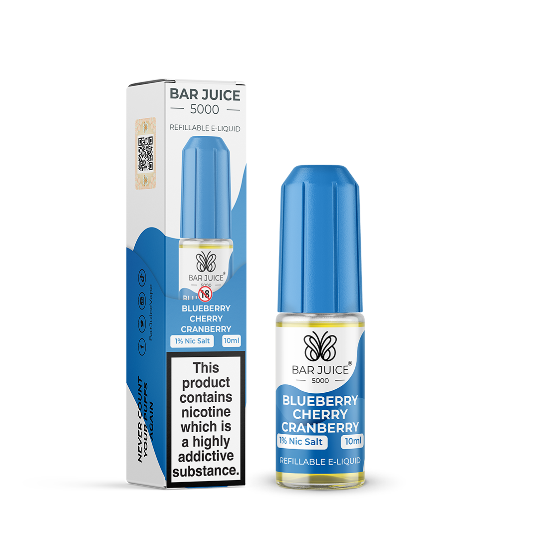 Bar Juice 5000 Nic Salts 10mg and 20mg 10ml 1X10 pack