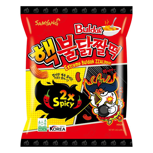 Samyang Buldak Extreme ZzalDduck 2X Spicy Snacks 80g 1X24