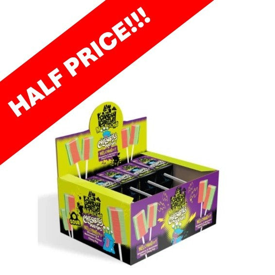 Candy Castle Crew Chewbies Duo Pops Sour Melonberry 10g 1X30 ***NEW***